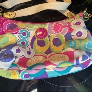 Vintage Coach Multicolored Crossbody bag